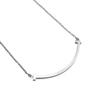 Tiffany & Co Necklace T Smile Small 18k White Gold — view 2