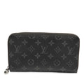 Louis Vuitton Monogram Eclipse Zippy-organizer-nm Round Zipper-long Wallet