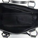Gucci Small Shoulder Tote Black GG Canvas — view 9