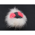 Fendi Eydrop Bag Bugs Monster Fur Key Holder Charm Brown As5631