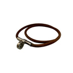 Hermes Bracelet Double Kelly Choker Brown