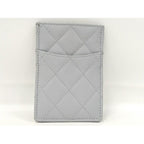 Chanel Card Case Coco Marc Caviar Leather Ice Blue Ap3835 — view 2