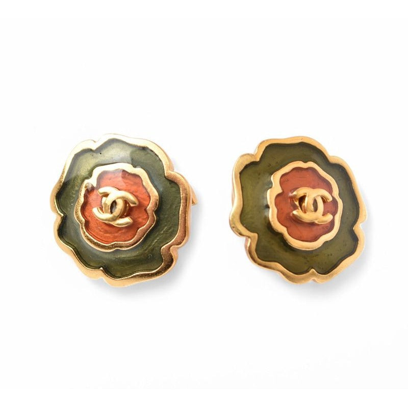 Chanel Vintage Flower Motif CC Mark Antique — view 5