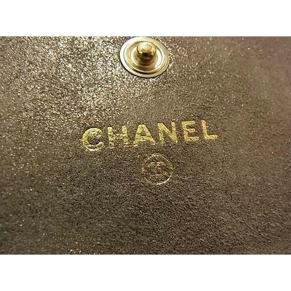 Chanel Wallet Quilted Black Leather And Vinyl Foldable Long — view 2