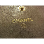 Chanel Wallet Quilted Black Leather And Vinyl Foldable Long — view 2