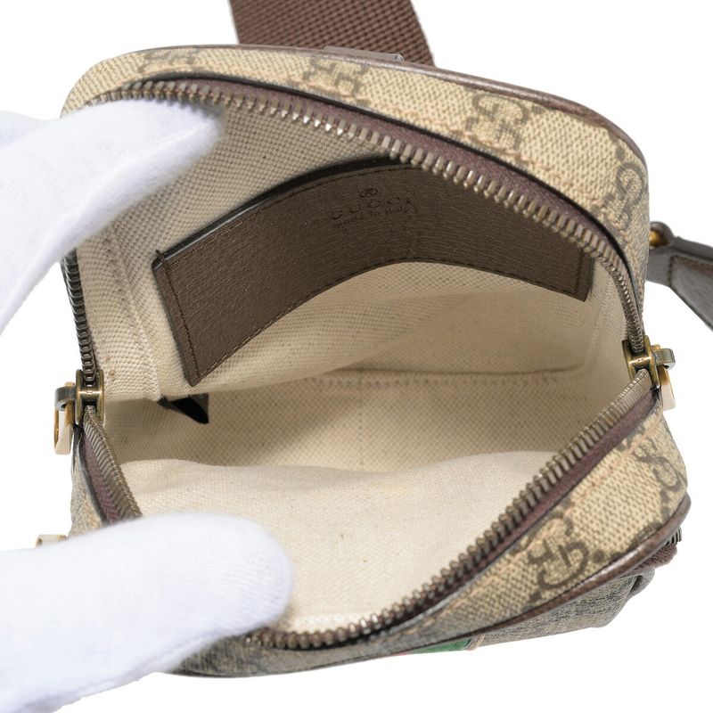 Gucci Waist Bag Body Ophidia Brown — view 5
