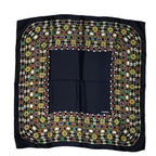 Chanel Gripoix Pattern CC Logo Scarf Silk 100% Black — view 2