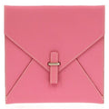 Hermes Pochette Bianca Leather Silver Hardware Pink Pouch 1083