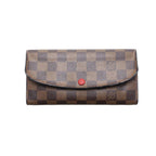Louis Vuitton Damier Portefeuille Emily Leather Bifold Wallet