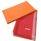 Hermes Cashmere Red Stole 0454 — view 2