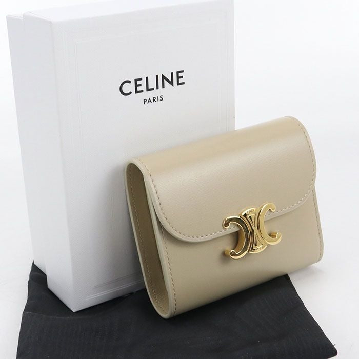 Celine Small Flap Wallet Triomphe Trifold