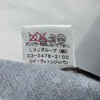 Louis Vuitton Muffler-v Logo Wool Cashmere Gray Scarf — view 4