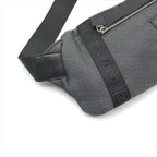 Chanel CC Logo Sports Waist Body Shoulder Bag Black Lame — view 5