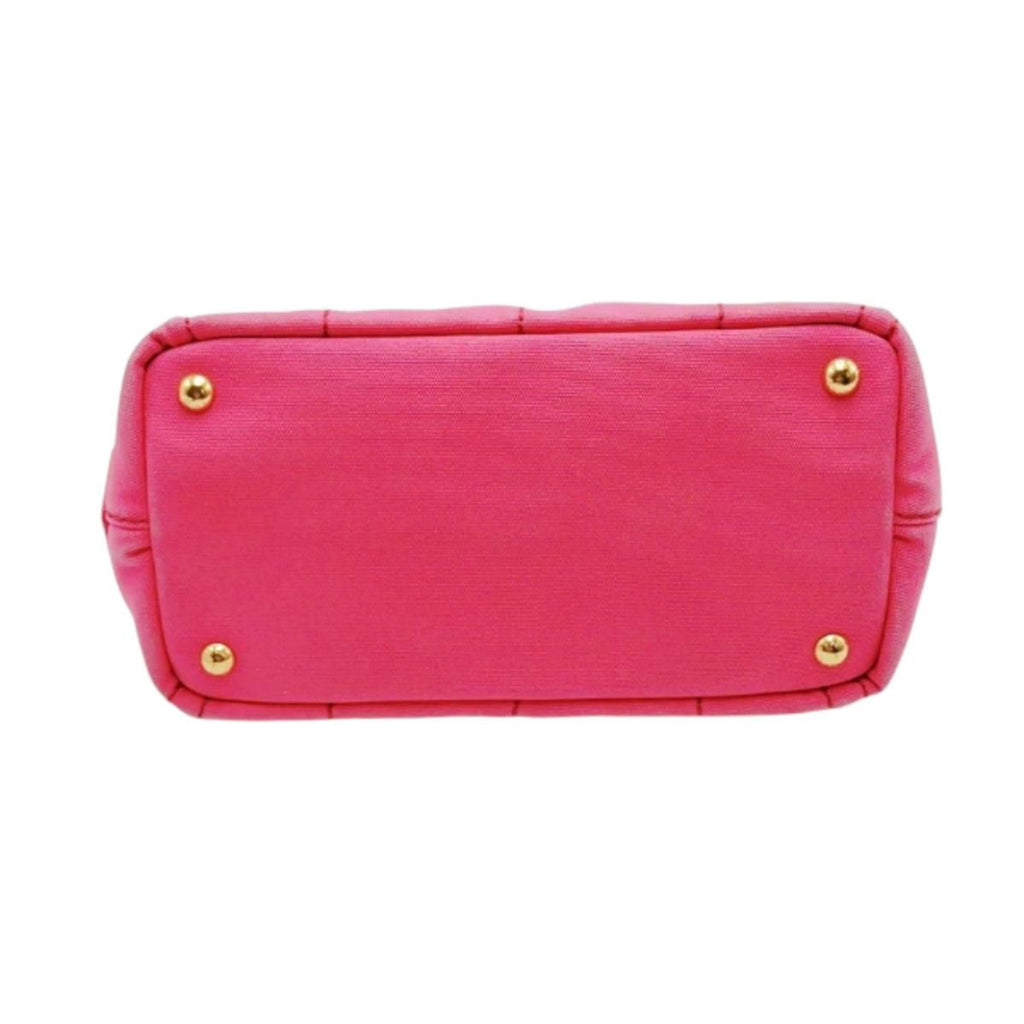 Prada 1 Bg439 Canapa Handbag Mini Tote Bag Pink — view 5