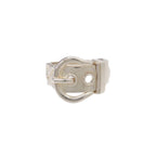 Hermes Book le Series Ring 925 Sterling Silver Buckle