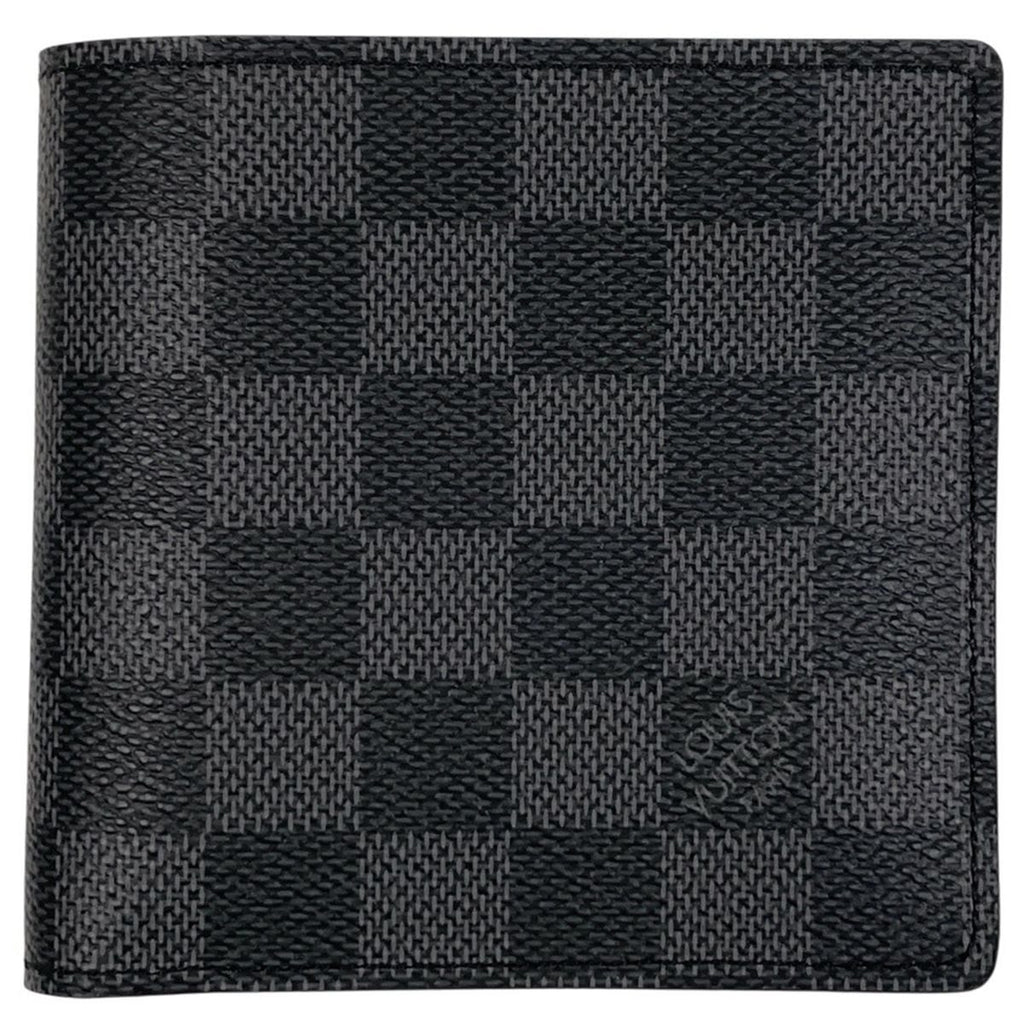 Louis Vuitton Portefeuille Marco Bifold Wallet Damier Graphite Black