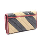 Gucci Bifold Long Wallet GG Marmont Black Beige Leather ZIP — view 2