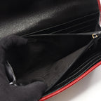 Gucci Bifold Long Wallet GG Marmont Black Beige Leather ZIP — view 8