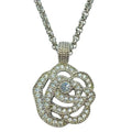 Christian Dior Necklace Pendant Accessory Jewelry Small Item Rose Flower Motif