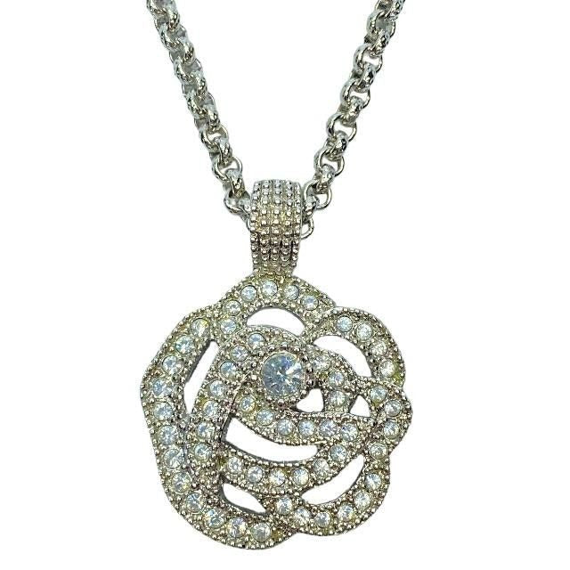 Christian Dior Necklace Pendant Accessory Jewelry Small Item Rose Flower Motif — view 2