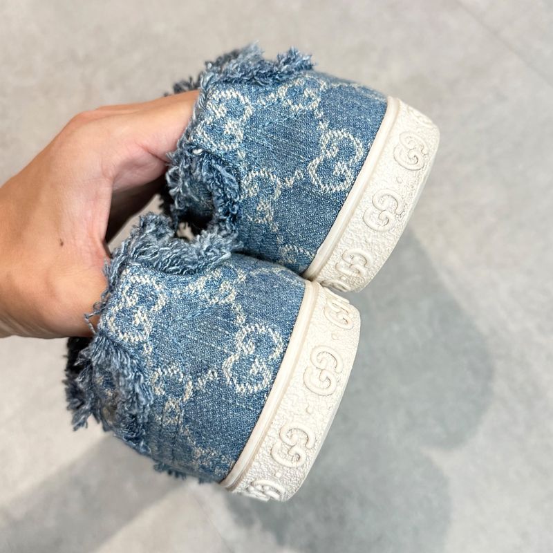 Gucci GG Denim Sneakers Logo 24 SS 35 Low Cut — view 7