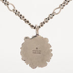 Gucci Michele Period Lion Head Necklace Sp Silver — view 3