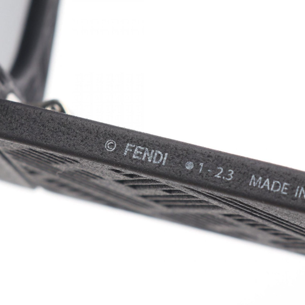 Fendi Sunglasses FF Pattern Black Acetate — view 4