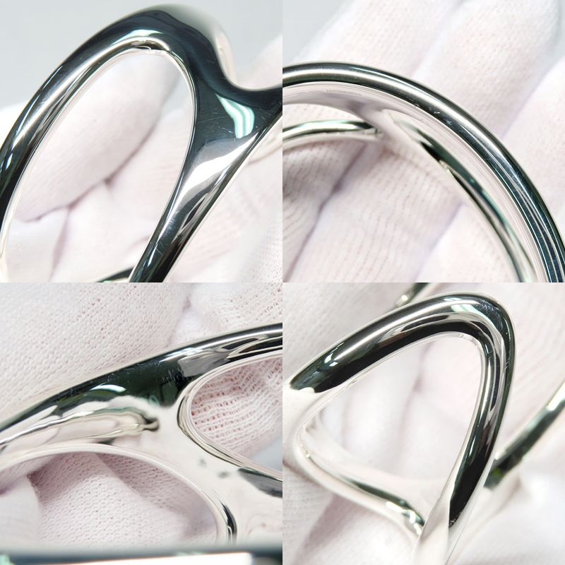 Hermes Bracelet Chaine D'ancre Punk Bangle 15 AG 925 Silver Manufactur — view 9