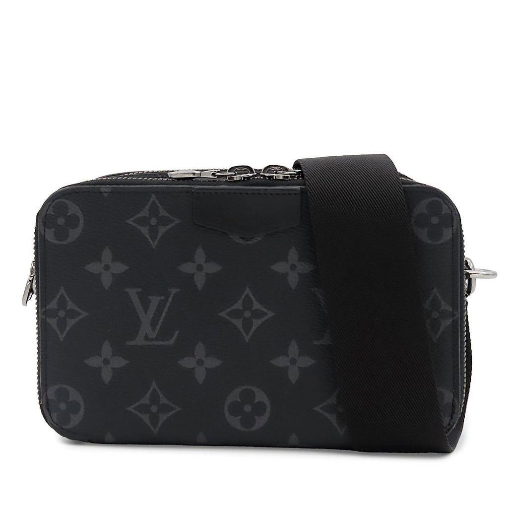 Louis Vuitton Alpha Wearable Wallet Black Monogram Eclipse Shoulder Bag