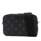 Louis Vuitton Alpha Wearable Wallet Black Monogram Eclipse Shoulder Bag