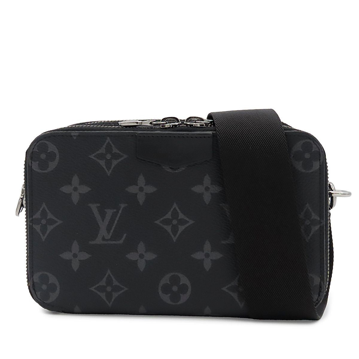 Louis Vuitton Alpha Wearable Wallet Black Monogram Eclipse Shoulder Bag