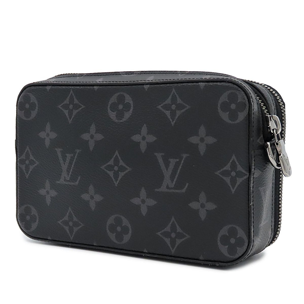 Louis Vuitton Alpha Wearable Wallet Black Monogram Eclipse Shoulder Bag — view 2