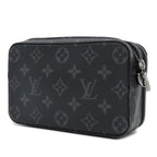 Louis Vuitton Alpha Wearable Wallet Black Monogram Eclipse Shoulder Bag — view 2