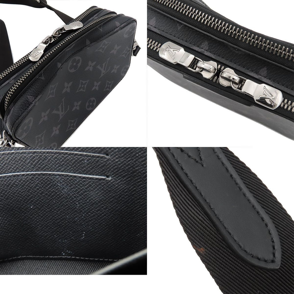 Louis Vuitton Alpha Wearable Wallet Black Monogram Eclipse Shoulder Bag — view 8
