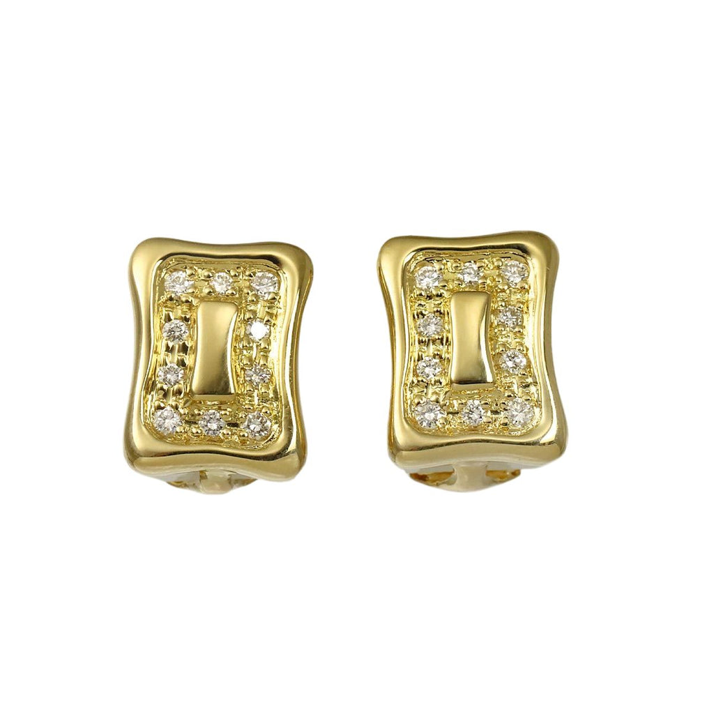 Celine Diamond 0.13 Earrings 18k Yellow Gold 750 Clip
