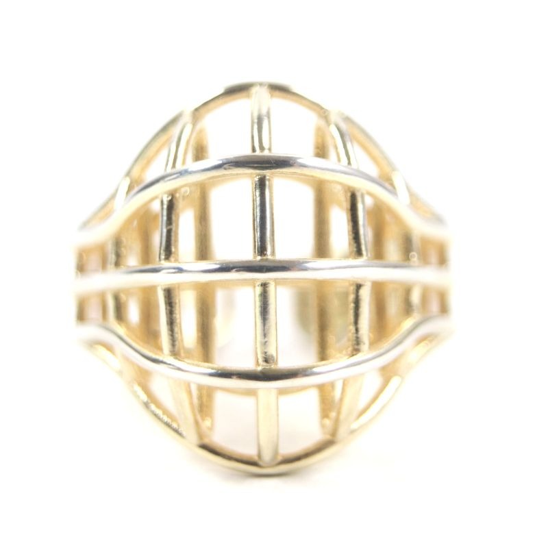 Bottega Veneta 3 D Wire Ring AG 925 Gold 13 — view 2