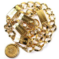 Chanel CC Logo Coin Motif Plate Chain