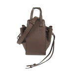 Loewe Hammock Drawstring Mini Brown Leather 2-Way Shoulder Bag
