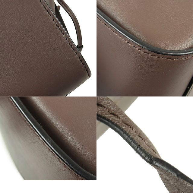 Loewe Hammock Drawstring Mini Brown Leather 2-Way Shoulder Bag — view 7