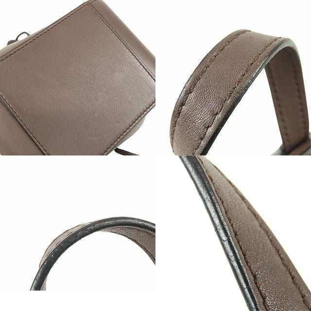 Loewe Hammock Drawstring Mini Brown Leather 2-Way Shoulder Bag — view 8