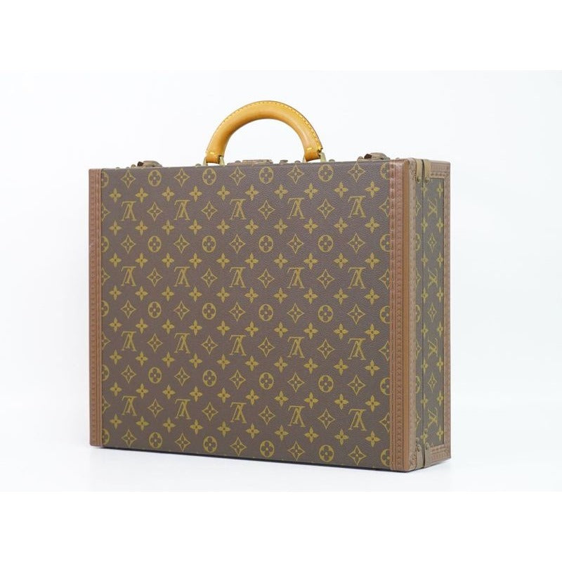 Louis Vuitton President Clasor Monogram Attache Case Handbag Brown — view 2
