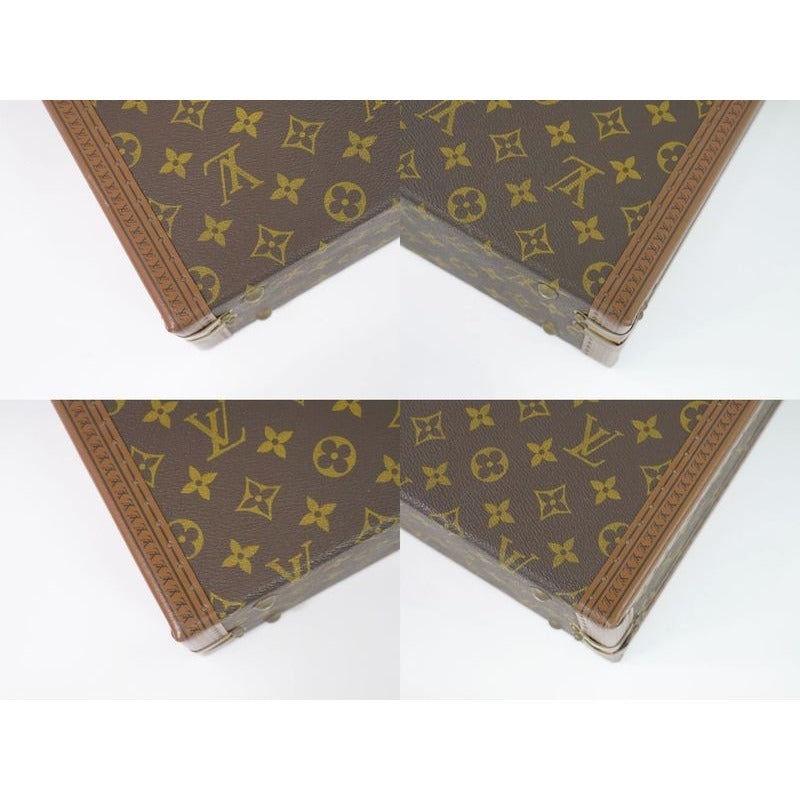 Louis Vuitton President Clasor Monogram Attache Case Handbag Brown — view 7