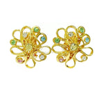 Yves Saint Laurent GP Rhinestone Flower Earrings — view 2