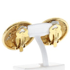 Chanel Coco Mark Quilted Vintage Gold Plated 18.0 g Earrings — view 4