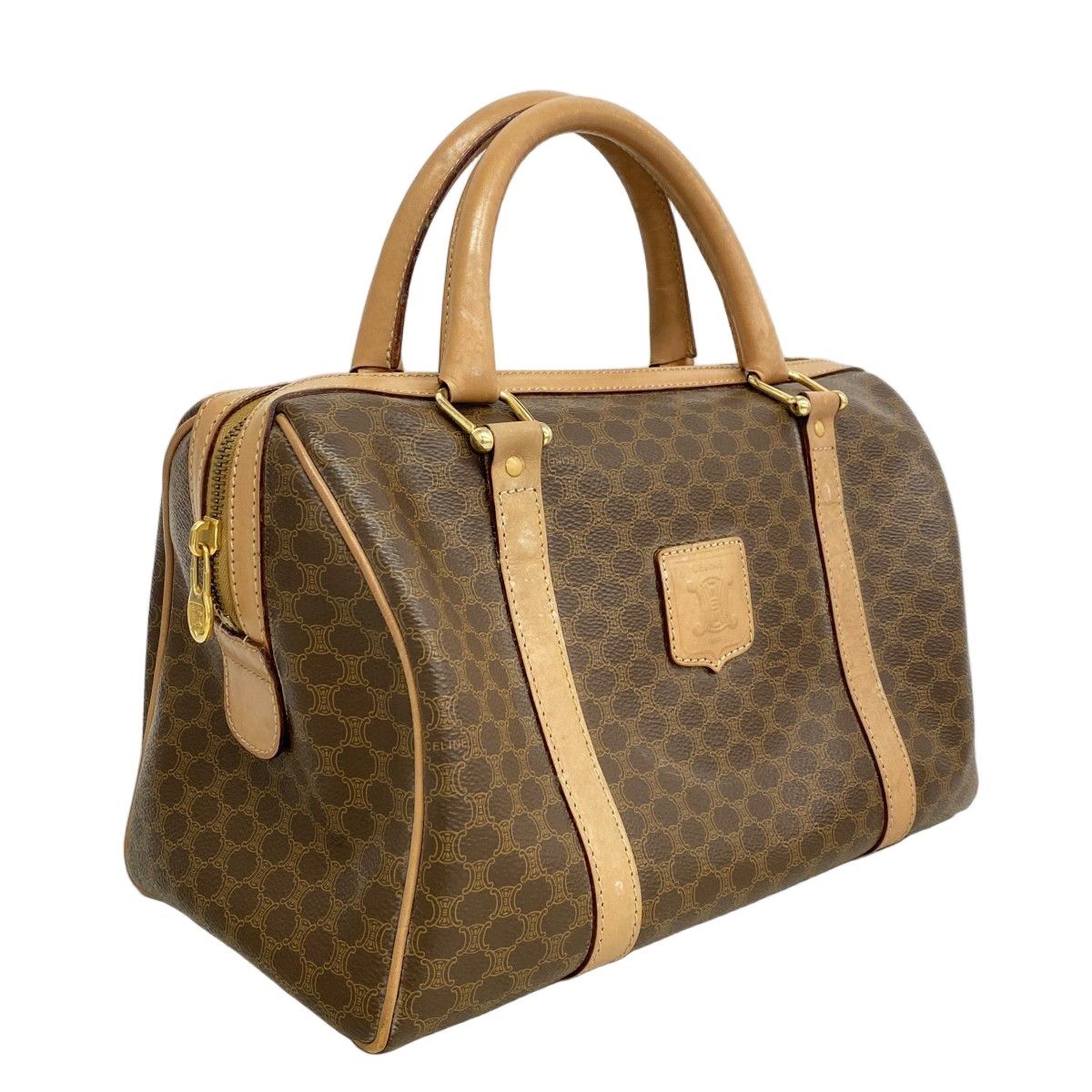 Celine Handbag Macadam Brown Gold — view 2