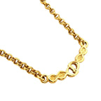 Dior Necklace CD Logo Gold Plated Rhinestone — view 2