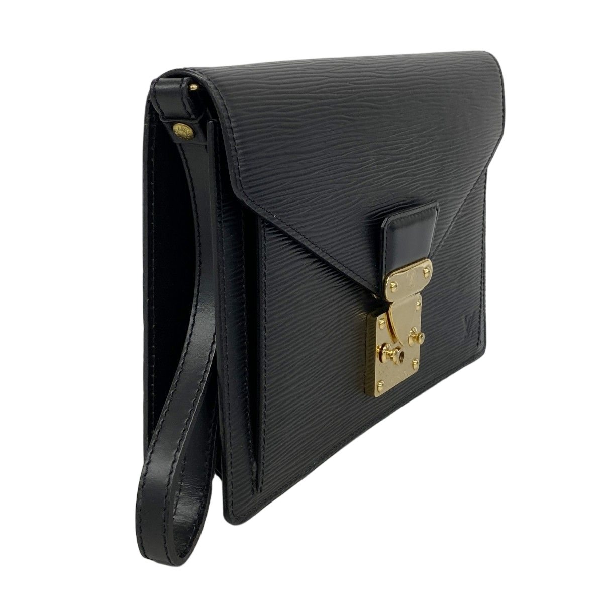 Louis Vuitton Clutch Epi Pochette Series Dragonne Noir — view 2
