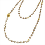 Chanel Vintage Long Necklace Metal Faux Pearl Rhinestone 184 cm — view 2