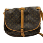 Louis Vuitton Shoulder Bag Saumur 35 Monogram Brown — view 2