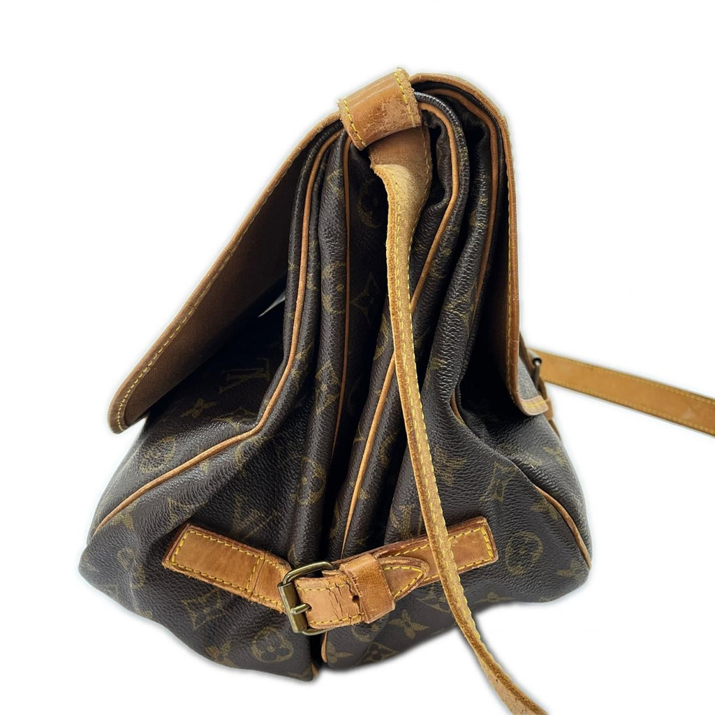 Louis Vuitton Shoulder Bag Saumur 35 Monogram Brown — view 4